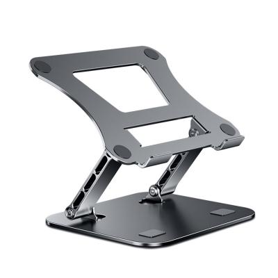 China (Size) MC Ergonomic Adjustable Aluminum Alloy Notebook Stand Laptop Stand Adjust Non-slip Gray Aluminum Silicone Notebook Stand for sale