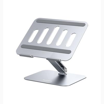 China 17 Inch (Height) MC OEM ODM Home Office Computer Notebook Stand Adjustable Aluminum Ergonomic Stand Riser Laptop Stand for sale