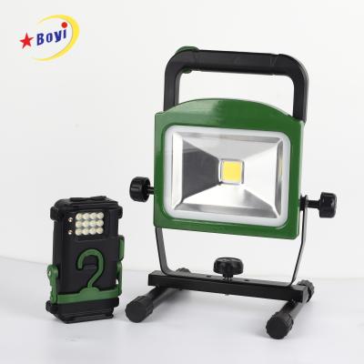 China Muti-function LED Power 20W 30W Detachable Warehouse Rechargeable LED Worklight Aluminum Housing Bank for sale