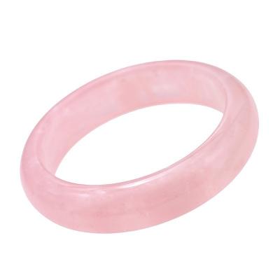 China Other Amazon Wedding Bangle Hot Selling Women Jewelry Rose Quartz Bangle Natural Crystal Bracelet for Men and Women for sale