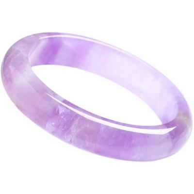 China Other Hot Selling Purple Natural Amethyst Quartz Crystal Fashion Woman Amethyst Bangle Bracelet for Jewely for sale