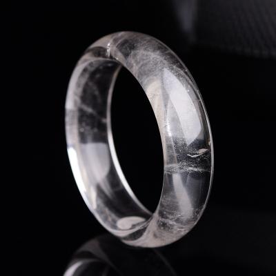 China Other Factory Price Various Polished Natural Clear Crystal Quartz Bangle Energy Clear Quartz Bangle for Gift for sale