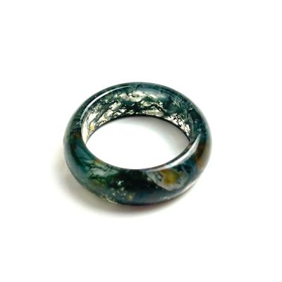 China China Chinese Ring Natural Moss Agate Ring Agate Rings for Men and Women for sale