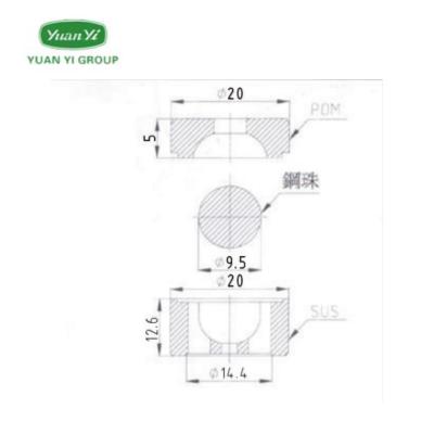 China Factory Tsudakoma ZW 674496-90X Water Jet Loom Textile Machine Parts Valve Seat Used In Textile Machinery Industry/2510C114 for sale