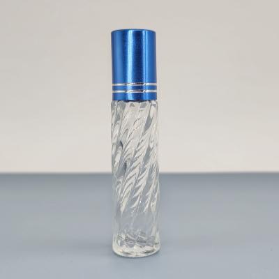 China Personal Skin Care Packaging Perfume Bottle Twill Glass Bottle Rollball Glass Clear Perfume Bottle for sale