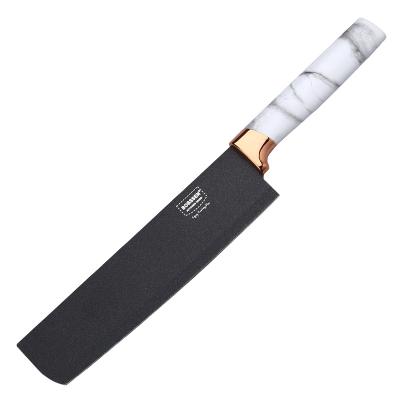 China Small Kitchen Knife 7 Inch Handle Stainless Steel Viable White Marble Pattern for sale