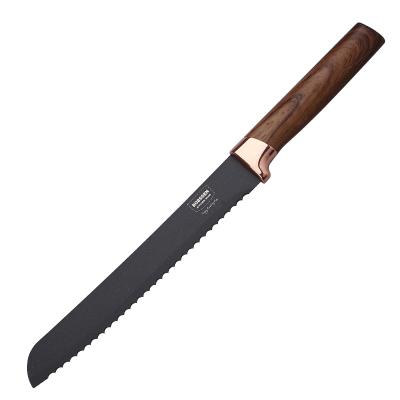 China Yangjiang Viable Factory Wholesale 8 Inch Carbon Stainless Steel Kitchen Knife Bread Knife With PP Handle for sale