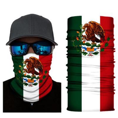 China Outdoor Activities XL Canada Mexico Flag Designs Sunscreen Pride Face Oversized Face Scarf Protect Tube Seamless Breathable Bandana for sale