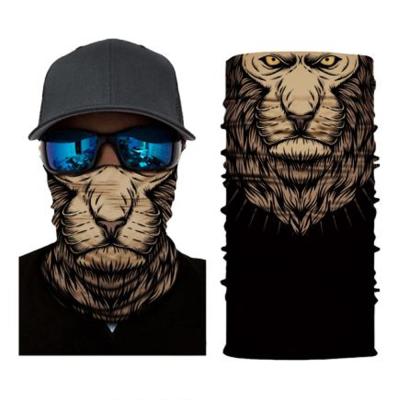 China Outdoor Activities Fashion Designs Tube Bandana Multifunctional Seamless Animal Facemask for sale