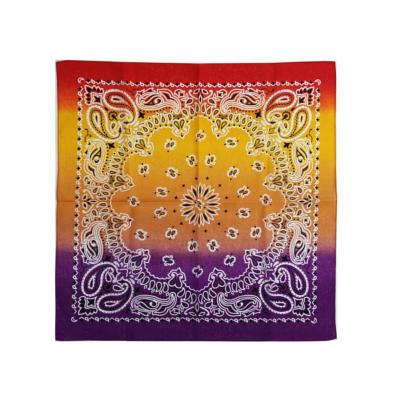 China Multifunctional Scarf Custom Design Multifunctional Fashion Silk Headwear Square Bandana Wholesale for sale