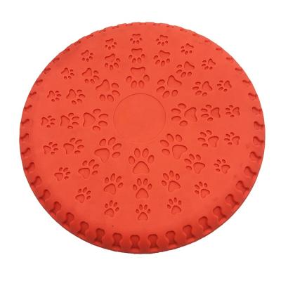 China Viable High Quality Pet Dog Flying Disc Dog Training Toy Outdoor Sport Rubber Flying Bite-Resistant Discs for sale