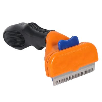 China Viable Pet Grooming Hair Fur Remover Combs Deshedding Tools Fur Remover Dog Hair For Short for sale