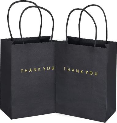 China Recycled Materials Custom Printed Brand Logo Design Luxury Clothing Retail Multi Color Black Promotional Paper Bags With Handle for sale