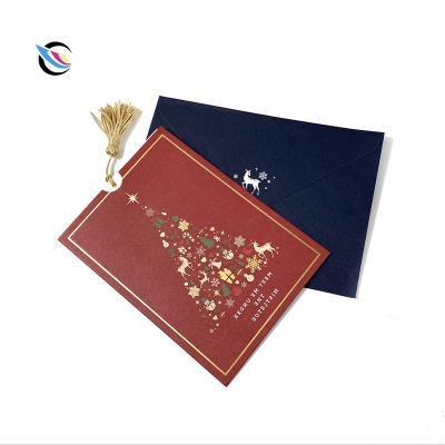 China Europe Big Manufacturer High Quality Wedding Invitation Multi Color Luxury Thank You Greeting Card Custom Printing for sale