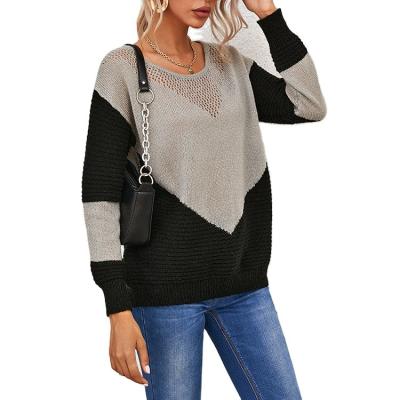 China Chest Cutout Autumn Color Anti-wrinkle Sweater Slim Design Two Good Sweater for sale