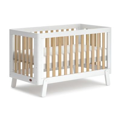 China OEM ODM 3-in-1 Convertible Modern Natural White Pine Wood Baby Hutch Adjustable Wooden Baby Crib for sale