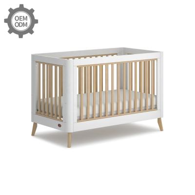 China Hanhao 4 Functions Two Color Araucaria Perla Cot Modern Cot Baby Crib PECB PECB for sale