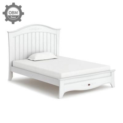 China B2B Singles Sleep OBM Double Bed White Kids Beds Modern Wooden Bedroom Furniture for sale