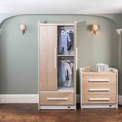 China Boori Modern Design Modern Bedroom Furniture Storage Customized Wooden Baby Clothes Wardrobe for sale