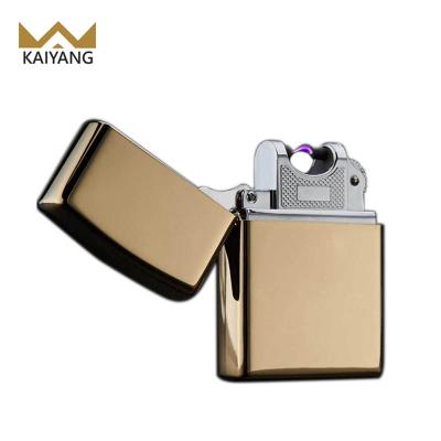 China Windproof Single Beam Rechargeable Flameless Recurve Arc Lighter for sale