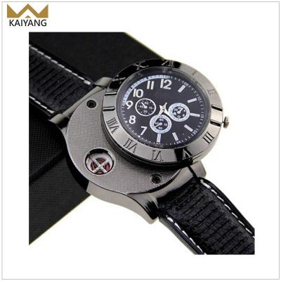 China Fashion Gift Coil Usb Electronic Watch Lighter, Electronic Watch Cigarette Lighter for sale