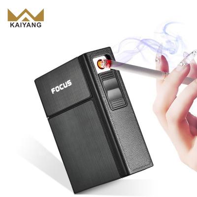 China Electronic Hot Selling Heat Coil USB Rechargeable Electric Cigarette Box Lighter for sale