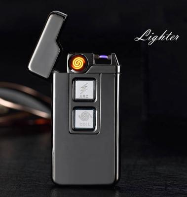 China Electronic Black Coil Heating USB Charging Electronic Cigarette Lighter for sale