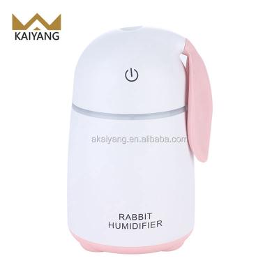 China ABS/PP/Silicone Colorful Design Custom Logo Silent Cute Rabbit USB Humidifer Ultrasonic Air Humifiers for sale