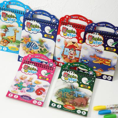 China Factory Price Wholesale Custom Reusable DIY Water Painting Book Magic Doodle Drawing Painting Book For Kids Toys Gifts for sale