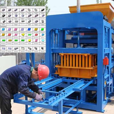 China Blocks Full Automatic Block Making Machine QT4-18 Hollow Block Brick Molding Machine for sale