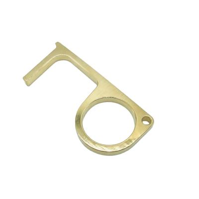 China Brass Has The Effect Of Preventing Virus OEM Brass CNC Parts Milling Machining Service No Touch Door Opener for sale