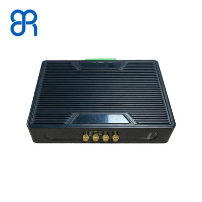 China Lector de RFID UHF Escritor que admite el protocolo ISO18000-6C, lector de RFID de 4 puertos en venta