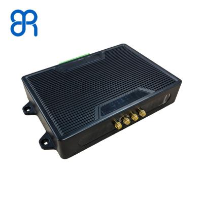 China Lector fijo UHF RFID de larga distancia de alta velocidad, lector RFID de alto rendimiento de 4 puertos para la industria logística en venta