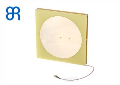 China 8dBic Circular Polarized RFID Antenna , Long Range UHF Antenna Luxury Gold Color for sale