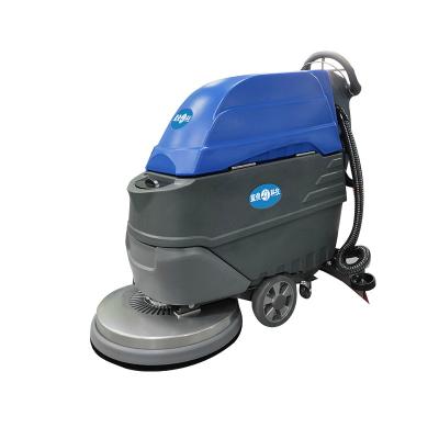 China Hotels LJ-138 Factory Directly Sale Small walk-behind floor scrubber machine for sale