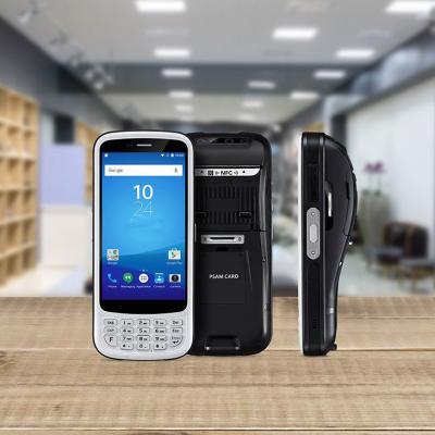 China Handheld computer with thermal printer android mobile handheld pda with thermal printer for sale