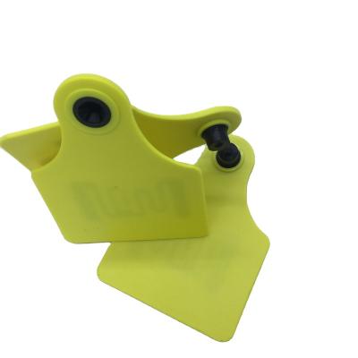 China Waterproof/waterproof ECO-R25 RFID animal ear tag applied to livestock tracking and identification management, like cattle/sheep/pigs etc. for sale