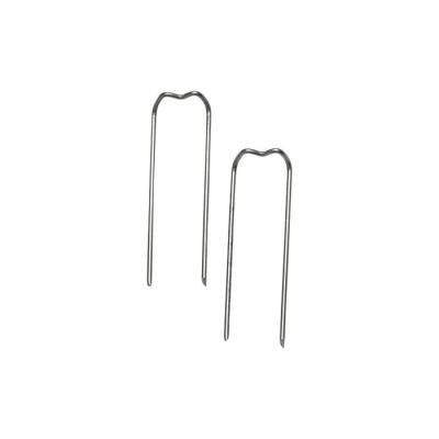 China Steel Ground Nail Galvanized Grass Pegs Garden Planting Nails Pin Pegs Garden Nail Steel Peg For Grass for sale