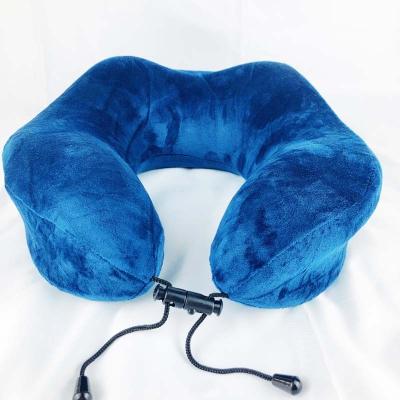 China Anti-Static Office Car Airplane Massage Cheap Promotional U Shape Memory Foam Travel Neck Pillow for sale