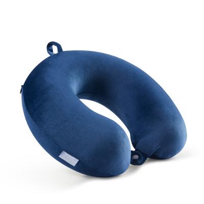 China Anti-Static Low MOQ Portable Travel Car Pillow Cheap Classical Memory Foam U Shape Flight Airplane Neck Pillow for sale