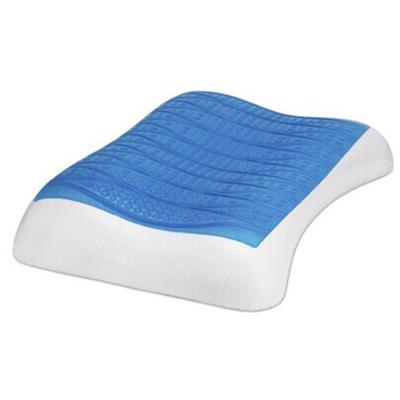 China Anti-Static Good Quality Cheap Bed Blue Orthopedic Cervical Neck Memory Foam Cooling Gel Contour Pillow for sale