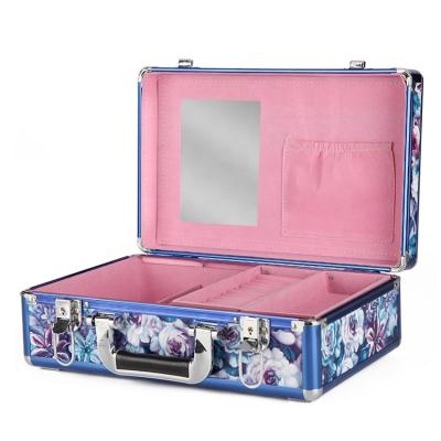 China BSCI Waterproof And Quakeproof Sellers Supply Aluminum Makeup Case 28X16X11.5cmTravel Makeup Artist Carrying Case for sale