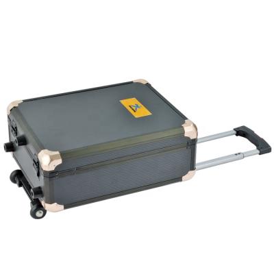 China Waterproof 360 Rolling Aluminum Box Quality Craft Tool Boxes With Wheels 50X37X 24cm Tool Box Trolley for sale