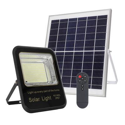 China High power 100W modern warehouse outdoor ip66 6V led lithium battery smd solar powered flood light for sale