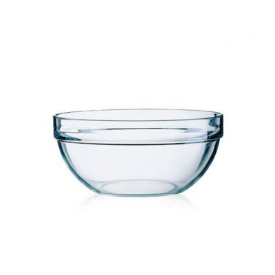 China Eco - shatterproof firendly decorative glass fruit salad bowls shallow salad bowl for dinner dishes for sale