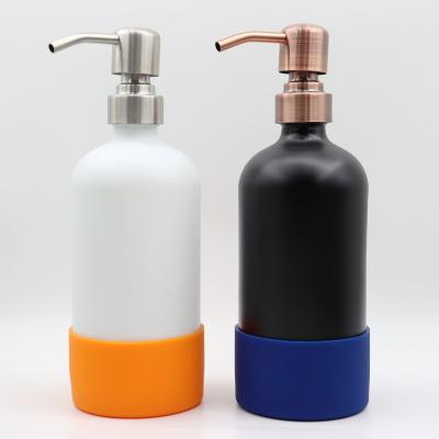 China 200ml 500ml 1000ml Foam Pump Lotion Cosmetic Bottle Amber Soap Moisturizing Lotion Bottle 500ml With Metal And Plastic for sale