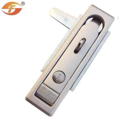 China Padlocking Electric Awning Matte Zinc Alloy Cabinet Push Button T Bar Handle Panel Lock with Key for sale