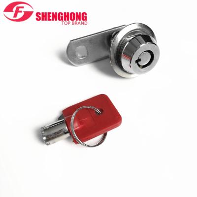 China Cabinet Machine Key Lock Pick Shenghong Brand Tubular Cylinder Cabinet Door Lock For Game Machine for sale