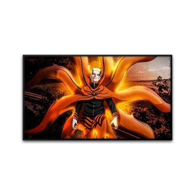 China Herolion 3D Anime Boruto Sasuke Led Light Wall Art Figure Portrait Posters Paintings for sale