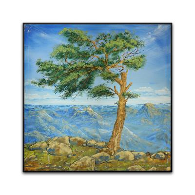 China Custom Light Herolion Pictures Beautiful Led Landscape 3D Wall Art Landscape Paintings for sale